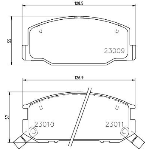AKEBONO AN293WK Комплект тормозных колодок дисковый тормоз Standard в Красноярске