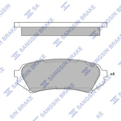 Hi-Q (SANGSIN) GP1380 Колодки задние LEXUS LX470 01 08 TOYOTA LAND CRUISER 100 GP1380