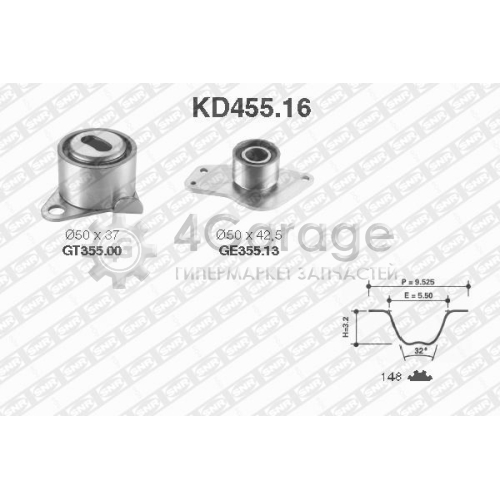 Комплект ремня ГРМ SNR KD45516 в Нижнем Новгороде