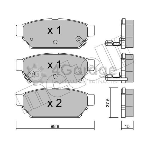 Комплект тормозных колодок дисковый тормоз METELLI 2203960 в Ростове-на-Дону