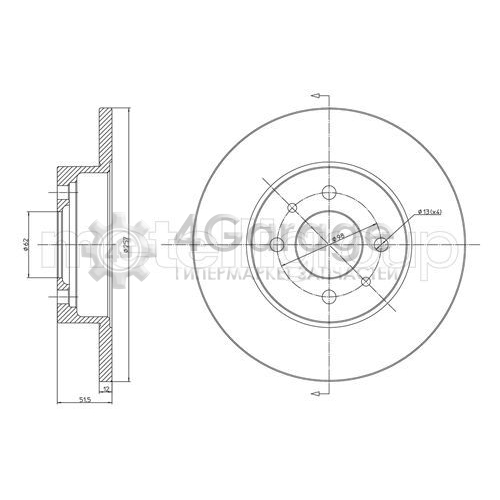 METELLI 230083 Тормозной диск