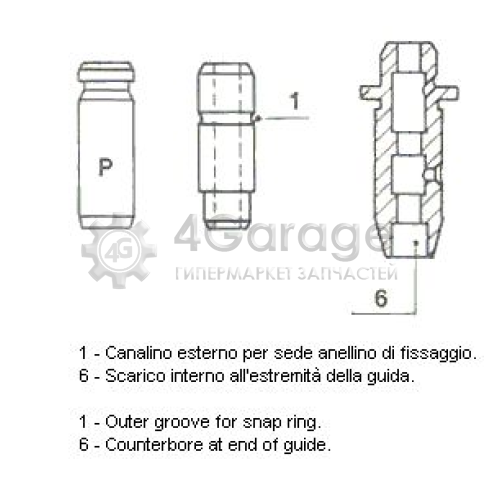 METELLI 011448 Направляющая втулка клапана Standard