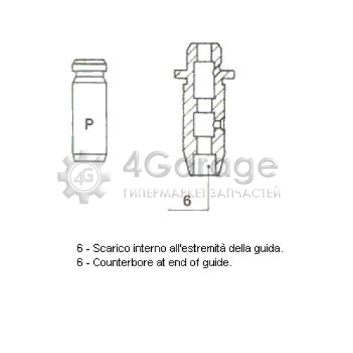 METELLI 012581 Направляющая втулка клапана Oversize