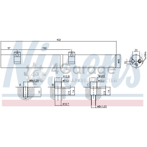 Осушитель кондиционер NISSENS 95596 в Москве