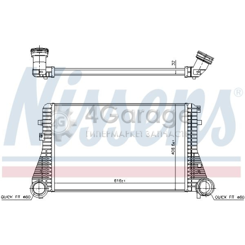 Интеркулер NISSENS 96715 в Нижнем Новгороде