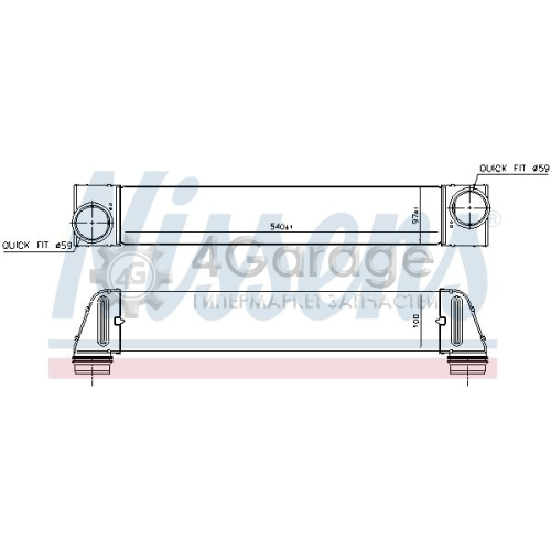 NISSENS 96607 Интеркулер