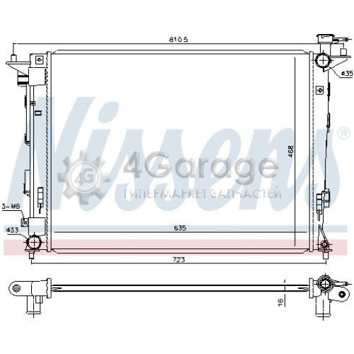 NISSENS 675018 Радиатор охлаждение двигателя