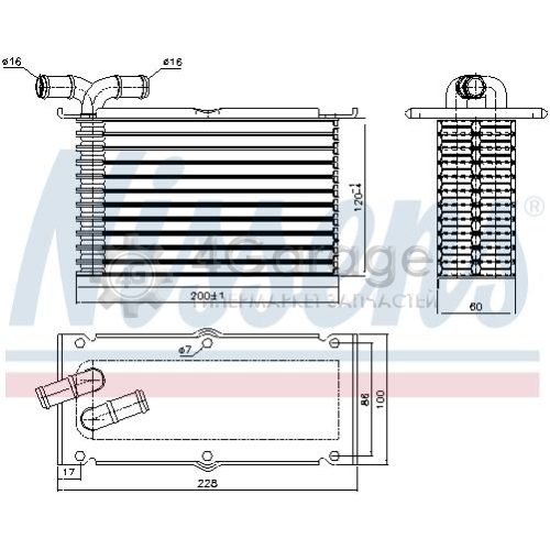 NISSENS 96470 Интеркулер