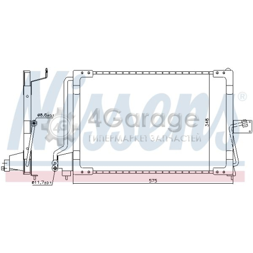 NISSENS 94117 Конденсатор кондиционер
