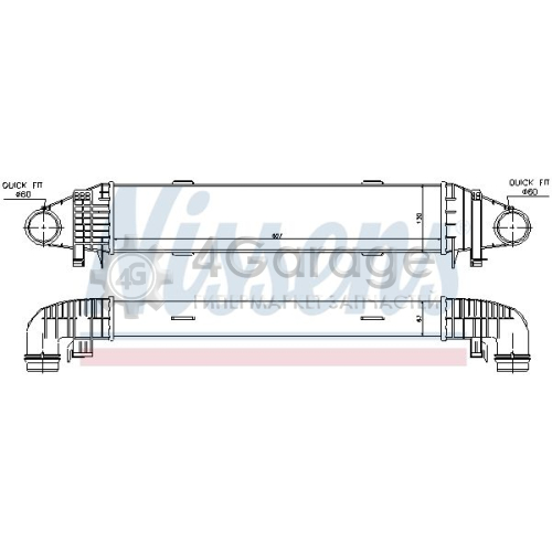 Интеркулер NISSENS 96598 в Ростове-на-Дону