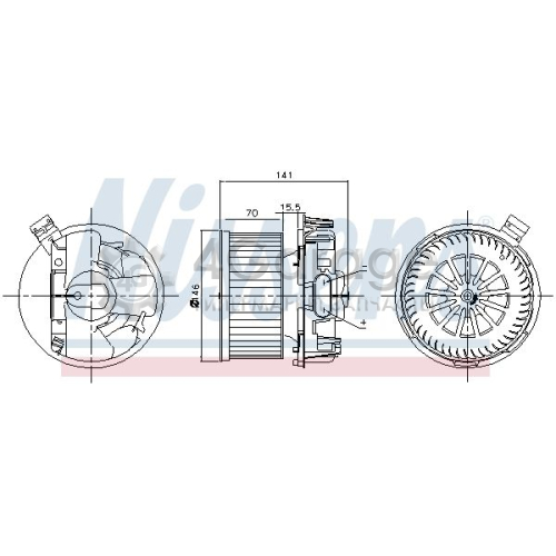 NISSENS 87209 Вентилятор салона