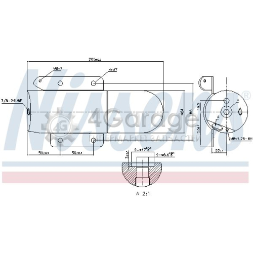 NISSENS 95507 Осушитель кондиционер