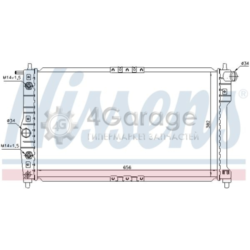 NISSENS 616671 Радиатор охлаждение двигателя