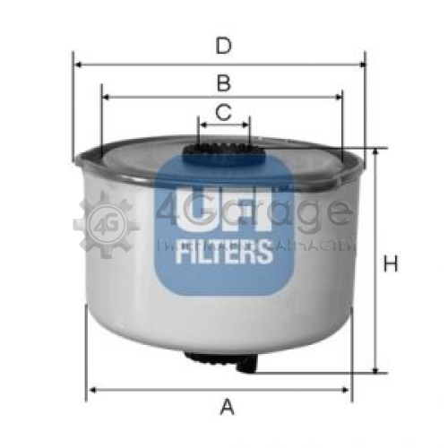 UFI 2445400 Топливный фильтр