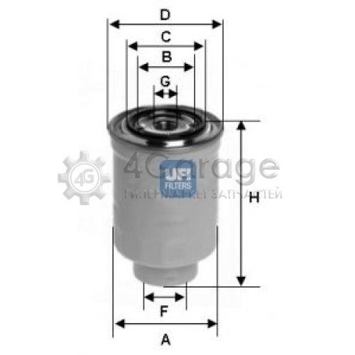 UFI 2437400 Топливный фильтр