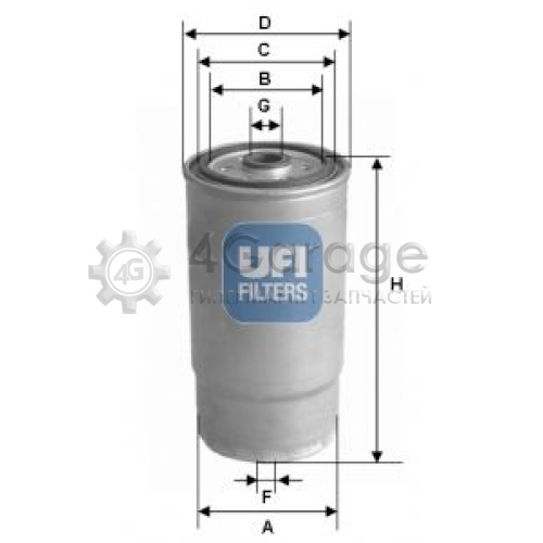 UFI 2437900 Топливный фильтр