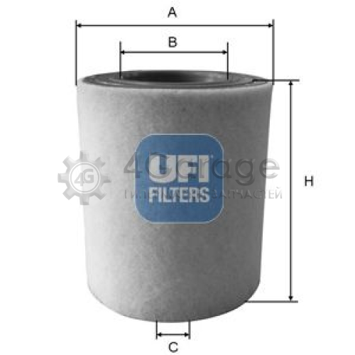 UFI 27A4800 Воздушный фильтр