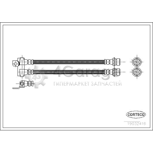 CORTECO 19032416 Тормозной шланг