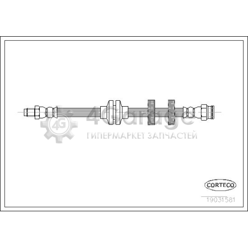 CORTECO 19031581 Тормозной шланг