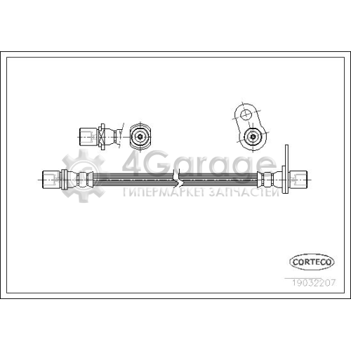 CORTECO 19032207 Тормозной шланг