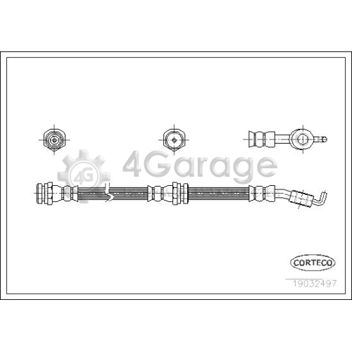 CORTECO 19032497 Тормозной шланг