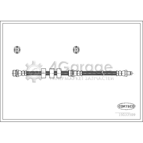 CORTECO 19033509 Тормозной шланг