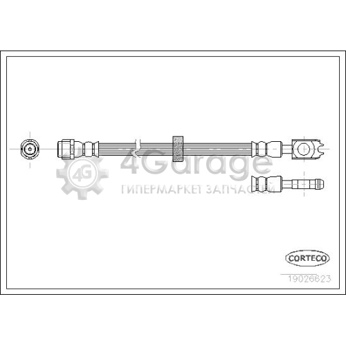CORTECO 19026623 Тормозной шланг