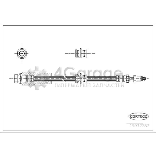 CORTECO 19032287 Тормозной шланг