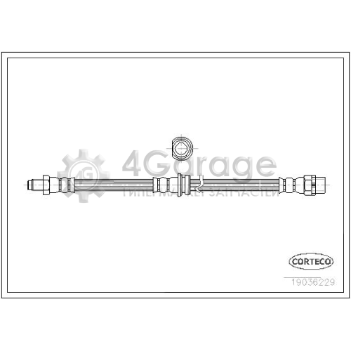 CORTECO 19036229 Тормозной шланг