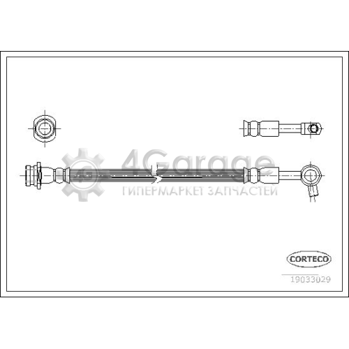 CORTECO 19033029 Тормозной шланг
