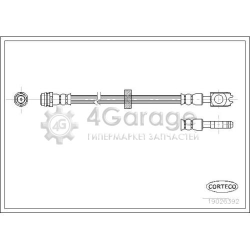 CORTECO 19026392 Тормозной шланг