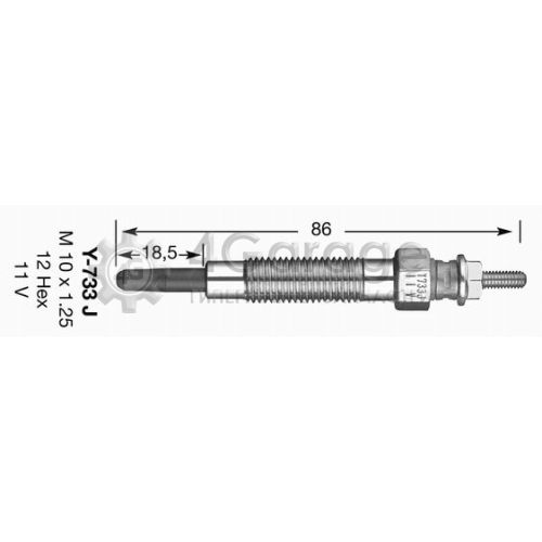 NGK 6592 Свеча накаливания D Power