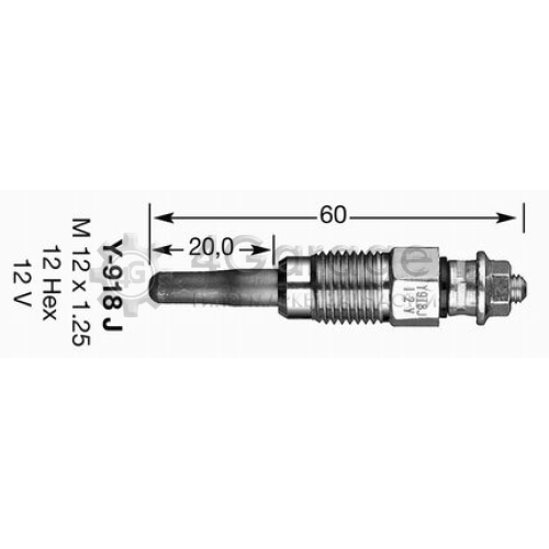 NGK 6285 Свеча накаливания D Power