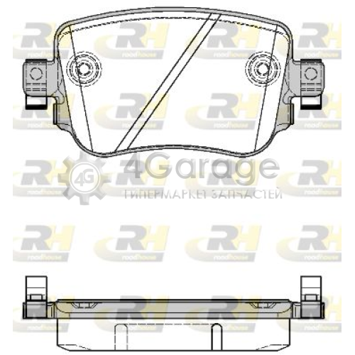 ROADHOUSE 2154908 Комплект тормозных колодок дисковый тормоз в Красноярске