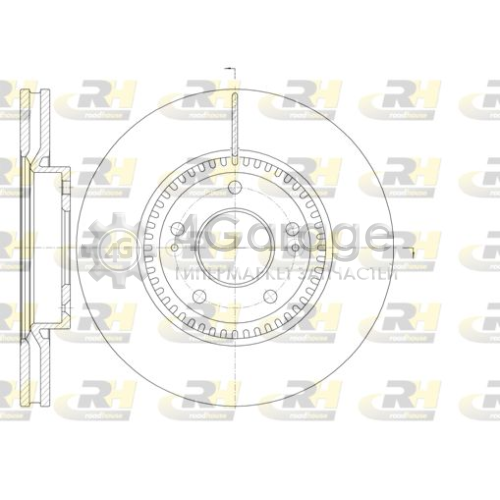 Тормозной диск ROADHOUSE 698810 в Ростове-на-Дону