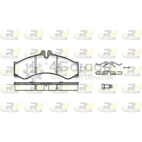 Комплект тормозных колодок дисковый тормоз ROADHOUSE 261400 в Ростове-на-Дону