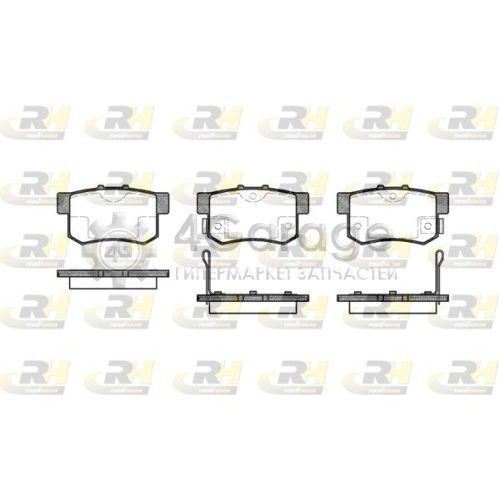 ROADHOUSE 232502 Комплект тормозных колодок дисковый тормоз в Красноярске