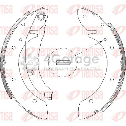 REMSA 439602 Комплект тормозных колодок