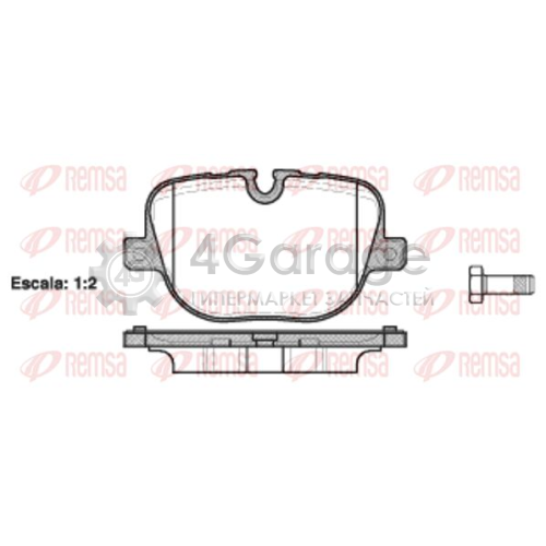 REMSA 140800 Комплект тормозных колодок дисковый тормоз