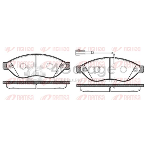REMSA 123712 Комплект тормозных колодок дисковый тормоз