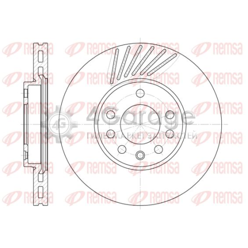 REMSA 649410 Тормозной диск