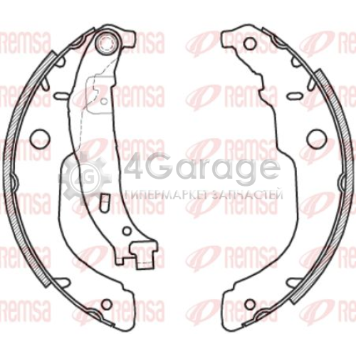 REMSA 421200 Комплект тормозных колодок