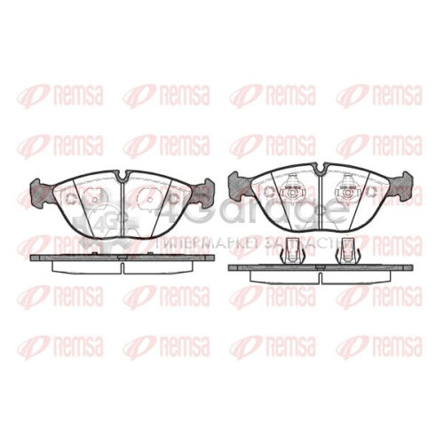 REMSA 059700 Комплект тормозных колодок дисковый тормоз