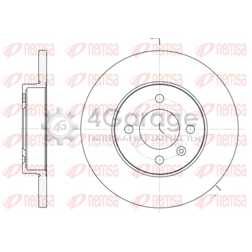 REMSA 617200 Тормозной диск