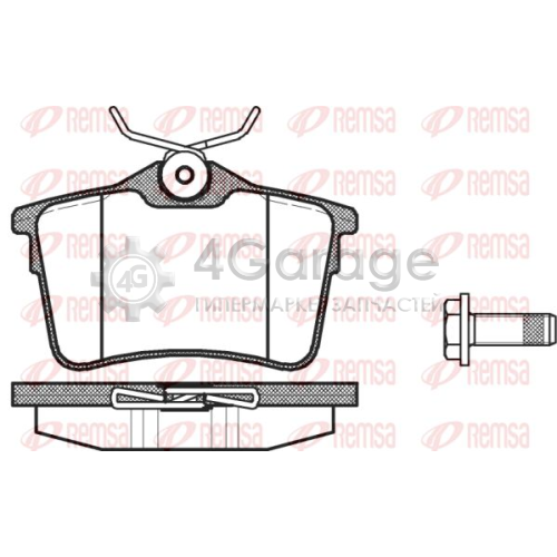 REMSA 138200 Комплект тормозных колодок дисковый тормоз