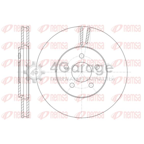 REMSA 694610 Тормозной диск