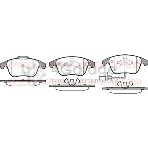 REMSA 121911 Комплект тормозных колодок дисковый тормоз