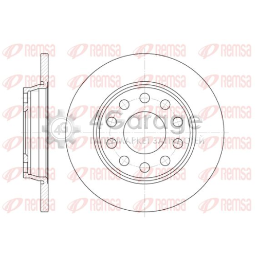 REMSA 673100 Тормозной диск