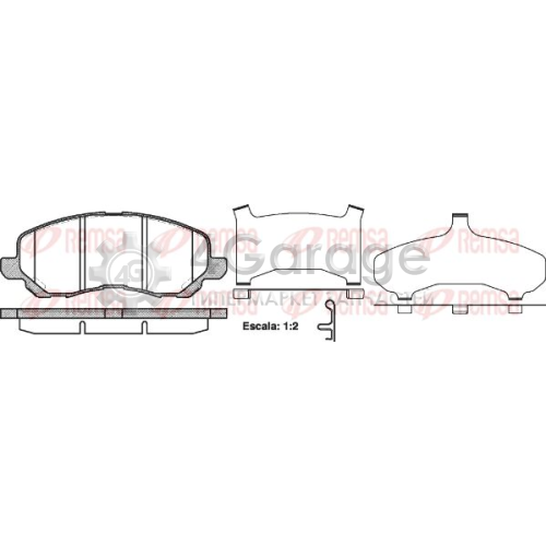 REMSA 080431 Комплект тормозных колодок дисковый тормоз