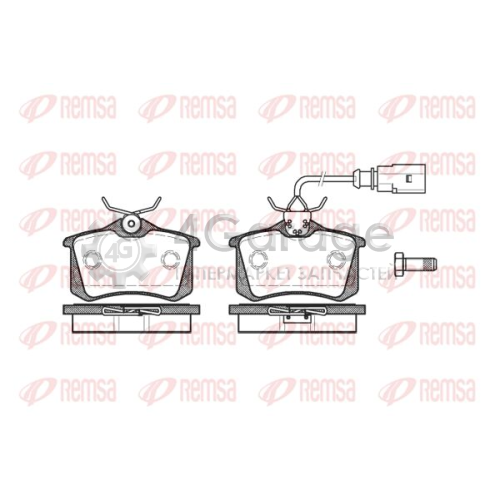 REMSA 026351 Комплект тормозных колодок дисковый тормоз